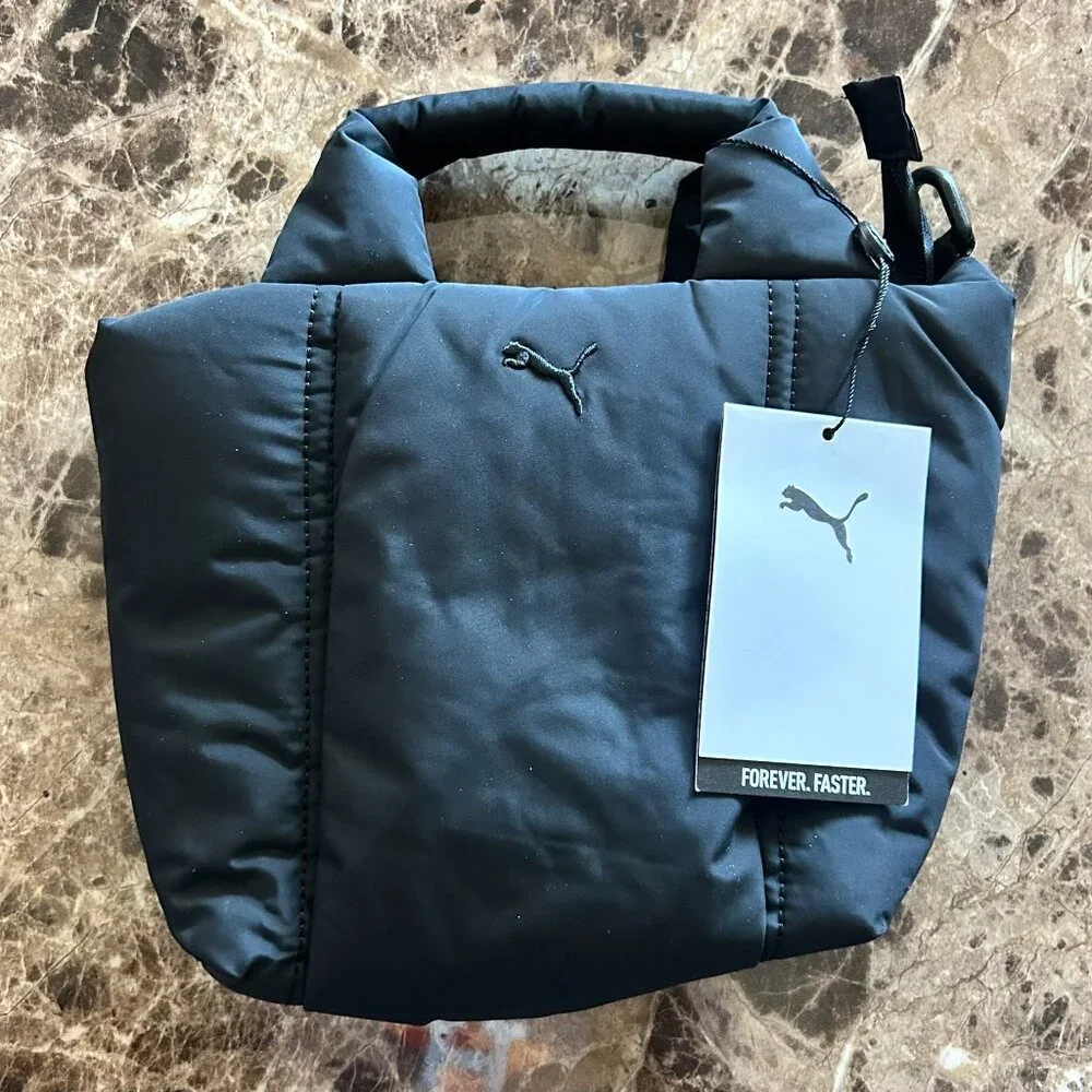 PUMA Puffer Y2K Streetwear Quilted Mini Tote Bag - 942588-01 - BRAND NEW (V2)